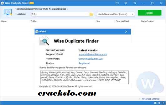 Wise Duplicate Finder Pro Serial Key